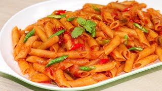 ঘরোয়া উপকরনে মজাদার পাস্তা রান্নার রেসিপিPasta Recipe BanglaPasta Recipes VegPasta In Red Sauce [upl. by Merrill]