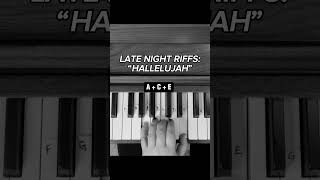 “Hallelujah” Piano Tutorial Easy  Jeff Buckley  Late Night Riffs pianolessons piano [upl. by Itsirhc]