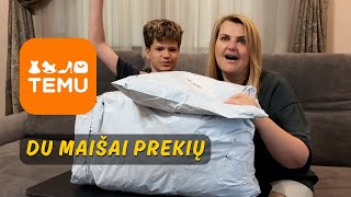 ATVYKO TEMU PREKĖS IŠPAKAVIMAS IR APŽIŪRA Мūsų pirmasis TEMU Mega Haul [upl. by Wadleigh]