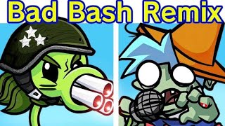 Friday Night Funkin VS Plants vs Rappers Bad Bash Remix FNF Mod Plants Vs Zombies PVZ [upl. by Macpherson]