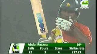 Abdur Razzaq Batting Lahore Lions vs Karachi Dolphins T20 Domestic Final 17102010mp4 [upl. by Demah]