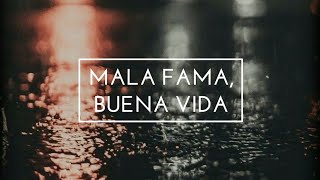 Dharius  Mala Fama Buena Vida Letra [upl. by Suedama397]