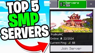 Top 5 SMP Servers Minecraft Bedrock Edition 121 [upl. by Lomaj]