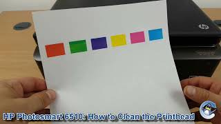 HP Photosmart 6510 How to do Printhead Cleaning Cycles and a SelfTest Report to Improve Quality [upl. by Ennaylloh]