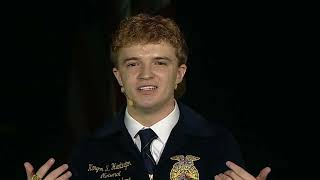 Kanyon Huntingtons National Officer Address  96th Iowa FFA State Leadership Conference [upl. by Nylacaj]