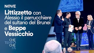 Che Tempo che Fa Littizzetto con Alessio il parrucchiere del sultano del Brunei e Beppe Vessicchio [upl. by Kahaleel]