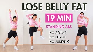 BURN BELLY FAT IN 7 DAYS🔥intense full body standing cardio no jumping squats lunges [upl. by Isawk]