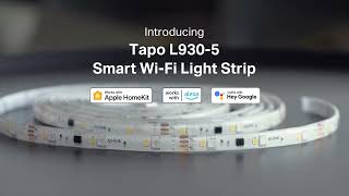 Tapo Smart WiFi LED RGBWIC Light Strip Tapo L9305 [upl. by Saerdna]