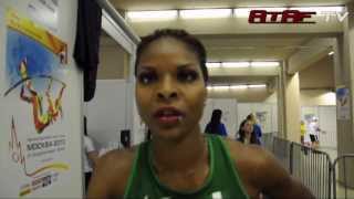 Regina George  Nigeria  Moscow 2013 World Athletics Championships [upl. by Anohs]