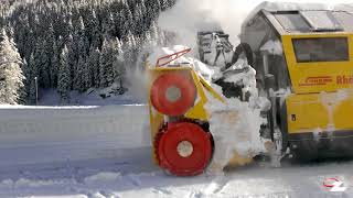 ZAUGGSchienenschneefrässchleuder der Rhätische Bahn [upl. by Waters]