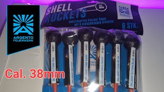 Shell Rockets 38mm von Argento  Premium Kugelkopf Raketen [upl. by Hras289]