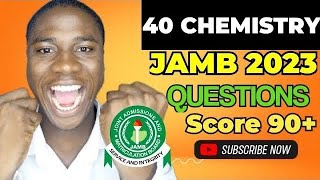 40 Post UTME 2024 Chemistry Likely Questions RevealedScore 90 in Your JAMB Chemistry [upl. by Gotthelf]