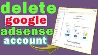 How to delete google adsense account 2024 step by step [upl. by Anchie141]