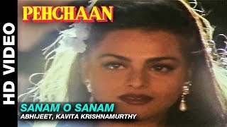 Sanam O Sanam  Pehchaan  Abhijeet Kavita Krishnamurthy  Saif Ali Khan amp Madhoo [upl. by Notsua]