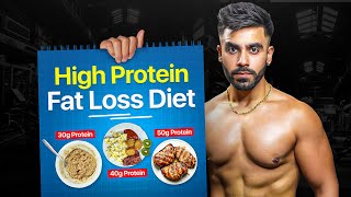 DIET PLAN to complete DAILY PROTEIN INTAKE for FAT LOSS [upl. by Sirmons]