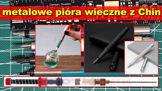 Metalowe pióro wieczne HongDian  tłoczek do napełniania nabojów [upl. by Norabel588]