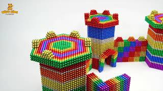 Building a Cute Bear Castle with Magnetic Balls  Fun DIY for Kids [upl. by Dagny516]