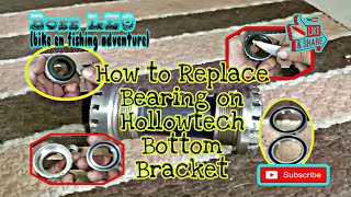 DIYHow to Replace Bearings on Hollowtech Bottom BracketBoss LEO [upl. by Ilrebma]