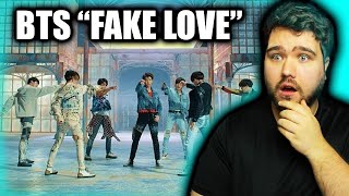 FIRST TIME LISTENING TO KPOP  BTS quotFAKE LOVEquot REACTION [upl. by Amjan]