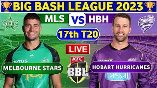 🔴Live Hobart Hurricanes vs Melbourne Stars  HBH vs MLS Live 17th T20 Match Big Bash League 202324 [upl. by Sivla]