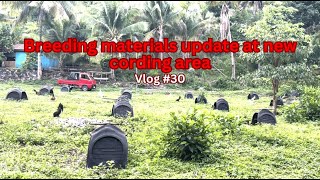 Breeding materials update at new cording area  Vlog 30 [upl. by Awe]