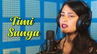 Timi Sanga  Sanita Nepali Rana  New Nepali Adhunik Sentimental Song  Latest Nepali [upl. by Atsedom]