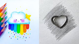 Fun and Easy Drawing Tricks Simple Pencil Drawing Tutorials [upl. by Atinor644]