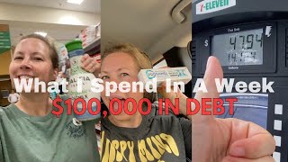 My DebtFree Journey A Week of Frugal Living 100000 IN DEBT [upl. by Leary]