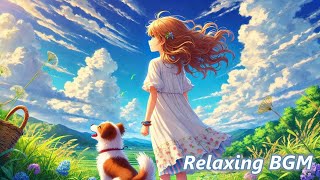 【夏の日の思い出が、懐かしく心によみがえるBGM】夏空の下で ～Under the Summer Sky～ AI MUSIC ROOM ｢癒し｣｢リラックス｣｢気分転換｣のための音楽部屋 [upl. by Soalokin740]