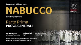 Nabucco Verdi  Parte Prima  Stagione Opera amp Balletto 20192020 [upl. by Cornwall506]