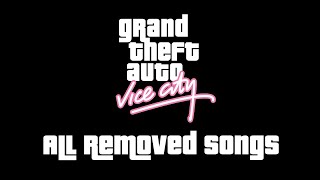 All Removed Songs from GTA Vice City Rereleases [upl. by Arri]