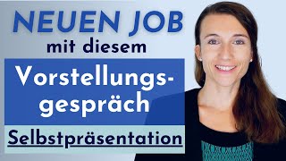 Deutsch lernen Willst du einen NEUEN JOB Perfekte Selbstpräsentation im Vorstellungsgespräch [upl. by Hirza]