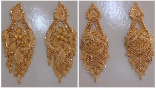 Earring  Gold Earrings Designs  Gold Earrings Designs With Price And Weight  Bridal Earrings [upl. by Tsenre]