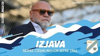 Serse Cosmi nakon Istre 1961  15 kolo 20222023 [upl. by Itsym234]