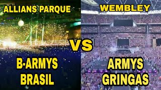 O PODER DOS BARMYS COMPARANDO O MAIOR ESTÁDIO wembley COM A MAIOR VOZ DAS BARMYS [upl. by Gizela]