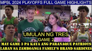 2024 MPBL PLAYOFFS QF G2 SOUTH  Parañaque vs Zamboanga Full Game Highlights  October 14 2024 [upl. by Montgomery22]