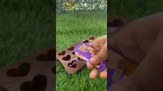 JUZT jelly 🍓 Dairy Milk chocolate 🍫heart Mould 🤎😋youtubeshorts viral chocolatelover asmr [upl. by Grimbly]