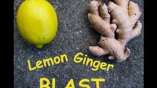 Lemon Ginger Blast  A Healthy Juice Recipe [upl. by Marion]