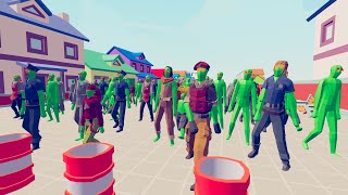 Zombie 100 Units vs Army Soldier 18  Totally Accurate Battle Simulator TABS [upl. by Risay]