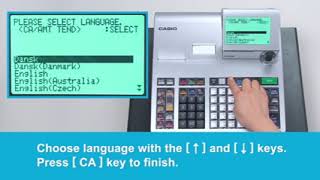 Casio SE S400 S3000 Language Selection [upl. by Sidwohl]