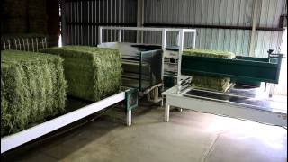 Big Square Bale Slicing and DeStacking [upl. by Northey]