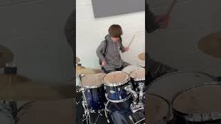 MOST INSANE DRUM SOLO IN SCHOOL drummer music school shorts highschool [upl. by Bink772]