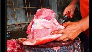 Amazing Nonstop Pork Cutting Chopping amp WeightingPerfect Butchery SkillsBest Pork Cutting [upl. by Ykcin]