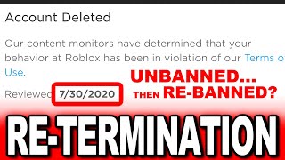 Roblox RETERMINATED Users [upl. by Aillicec]