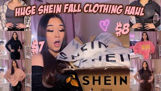 HUGE SHEIN FALL TRY ON CLOTHING HAUL 2022  25 items   flannels jackets pants tops amp sets [upl. by Atires192]