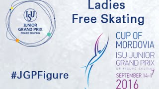 2016 ISU Junior Grand Prix  Saransk  Ladies Free Skate [upl. by Nauqad957]