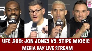 UFC 309 Jones vs Miocic Media Day Live Stream [upl. by Nisay]