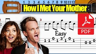 How I Met Your Mother Theme Guitar Tab Chords [upl. by Harv]