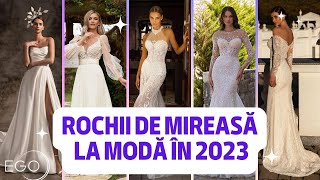 Rochii de mireasă la modă în 2023 Andreea Mărcuța „Una dintre tendințe este” [upl. by Eelrefinnej785]