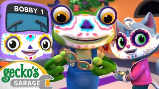 Gecko amp Kats Spooky Fiesta  Geckos Garage  Trucks For Children  Cartoons For Kids [upl. by Razid933]